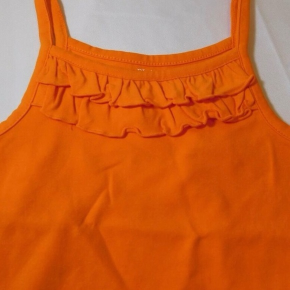 The Children’s Place Orange Ruffle Tank Top - Picture 2 of 4